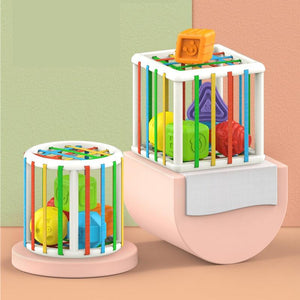 Planet Gates Baby Shape Sorting Toy  motor skill tactile touch toy 10 months to 3 years  InnyBin soft cube montessori educational toys