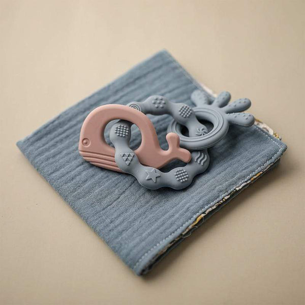 Planet Gates Baby Silicone Teethers Rodent Teething Ring Newborn Baby Rattle Bracelet Toys Food Grade Baby Bracelet Nursing Teething Toys