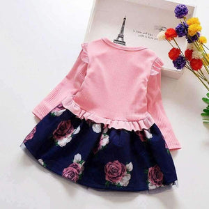 Planet Gates Baby spring Girl Dress Christmas Party Dresses Kids Girls Floral Clothes Children Girl Dress baby girl clothing dress