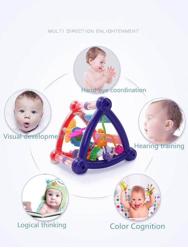 Planet Gates Baby Toys 0-12 Months climb Learning Baby Rattle Activity Ball Rattles Educational Toys For Baby Grasping Ball Puzzle