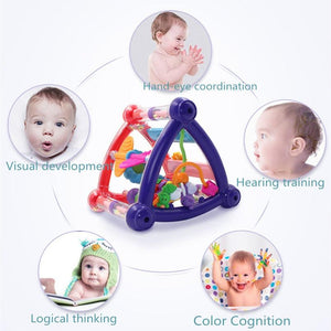 Planet Gates Baby Toys 0-12 Months climb Learning Baby Rattle Activity Ball Rattles Educational Toys For Baby Grasping Ball Puzzle