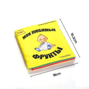 Planet Gates Baby Toys 2PCS Soft Fabric Books Russian Language Soft Rattle Mobiles Toys Infant Early Learning Education Kids Toy 0-24 Months