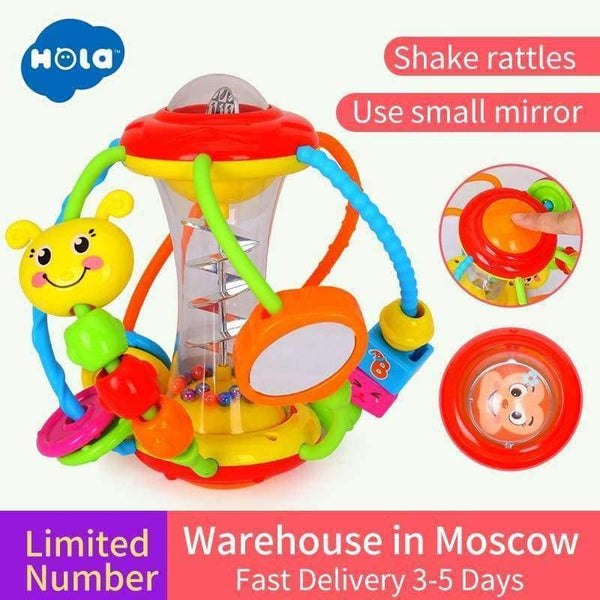 Planet Gates Baby Toys Ball 929 Baby Rattles Educational Toys for Babies Grasping Ball Puzzle Multifunction Bell Ball 0-18 Months