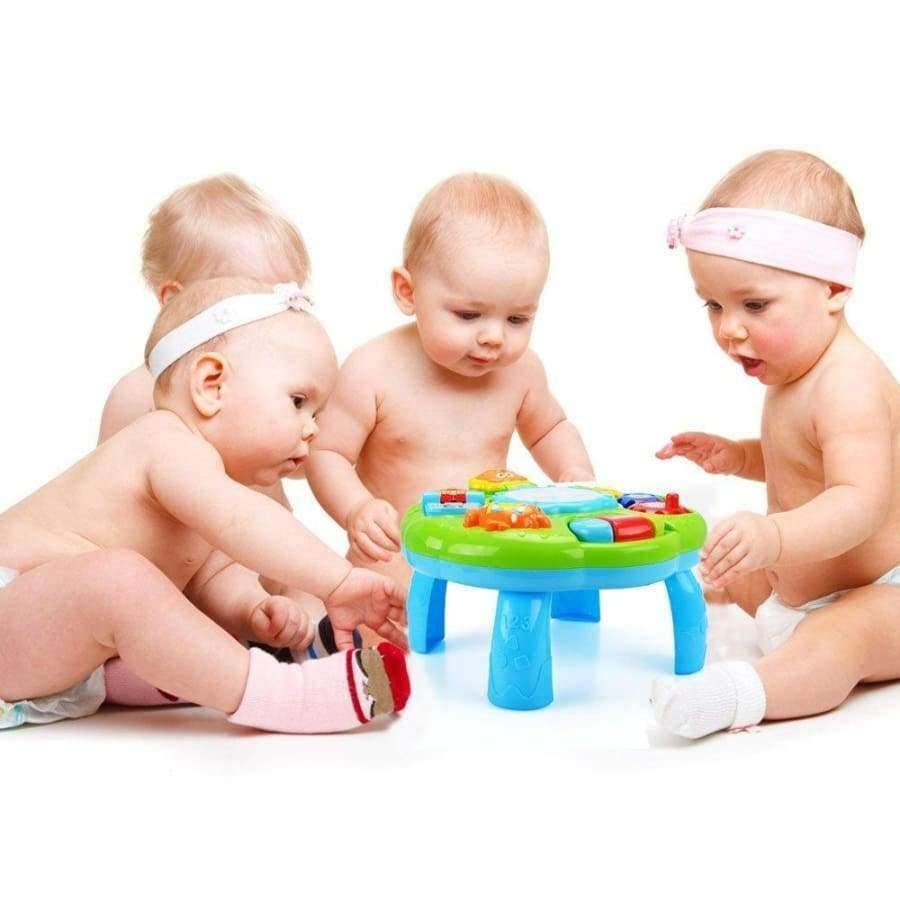 Planet Gates White Baby Toys Educational 13-24 Months Musical Toys For Baby Toddlers Infants Activity Play Table Brinquedos Para Bebe Oyuncak