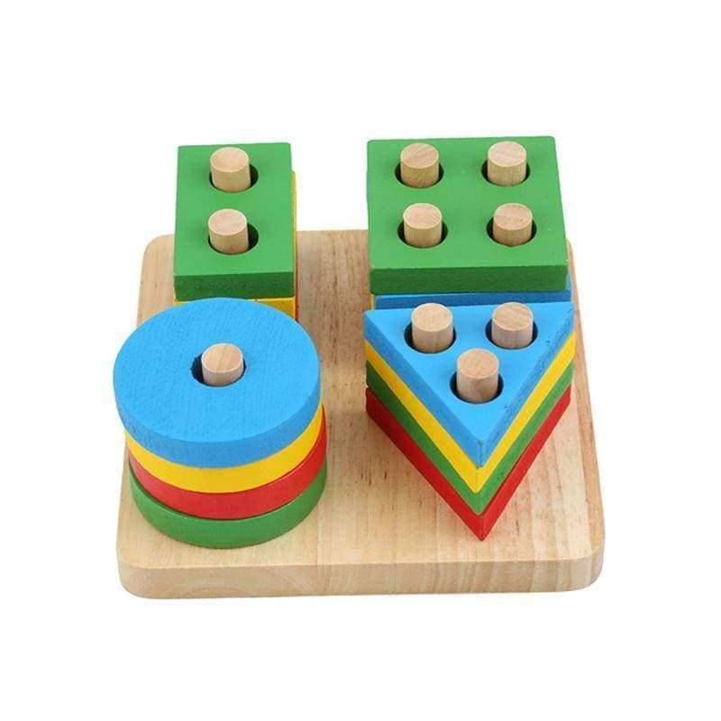 Planet Gates Baby Toys Educational Wooden Geometric Sorting Board Montessori Kids Educational Toys Building Puzzle Child Gift MU881855