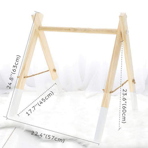 Planet Gates Baby Toys Wooden Play Gym Hanging Mobile Bed Holder Star Pendant Stroller Baby Toy Bell Wood Rattle Ring Newborn Educational Toy