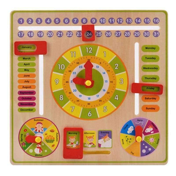 Planet Gates Baby Wooden Toy Children Learning Developmental Multifunction Flap Abacus Wood Clock Kids Intelligence Educational Toy Gift