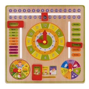 Planet Gates Baby Wooden Toy Children Learning Developmental Multifunction Flap Abacus Wood Clock Kids Intelligence Educational Toy Gift