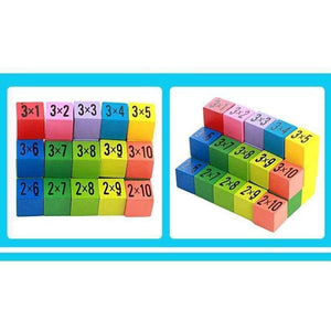 Planet Gates Baby wooden Toys 99 Multiplication Table Math Toy 10*10 Figure Blocks Baby  learn  Educational montessori gifts free shipping