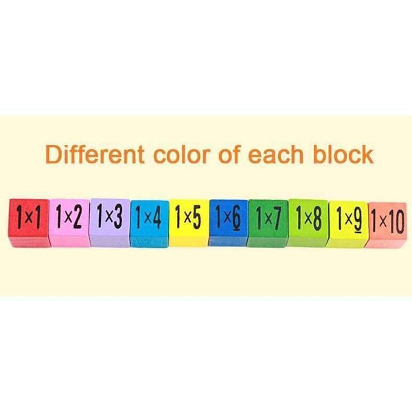 Baby wooden Toys 99 Multiplication Table Math Toy 10*10 Figure Blocks Baby  learn  Educational montessori gifts free shipping - Planet Gates