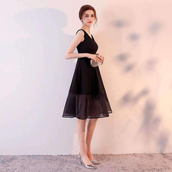 Planet Gates Back Dress / 2 A-Line Tulle  Cocktail Dresses Sweet Elegant V-Neck Sleeveless Open Back Knee-Length Short Homecoming Dresses 2018