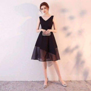 Planet Gates Back Dress / 2 A-Line Tulle  Cocktail Dresses Sweet Elegant V-Neck Sleeveless Open Back Knee-Length Short Homecoming Dresses 2018