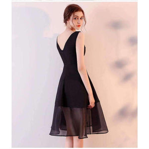 Planet Gates Back Dress / 2 A-Line Tulle  Cocktail Dresses Sweet Elegant V-Neck Sleeveless Open Back Knee-Length Short Homecoming Dresses 2018