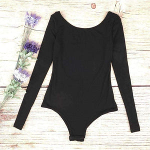 Planet Gates Backless long sleeve autumn bodysuit women  bandage fitness slim black jumpsuits bodysuits sexy hot bodycon overalls clothes
