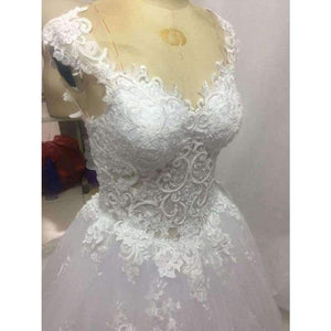 Planet Gates Backless Sweetheart Lace Wedding Dress See Through Royal Tail Luxury Bridal Dress Robe de mariee