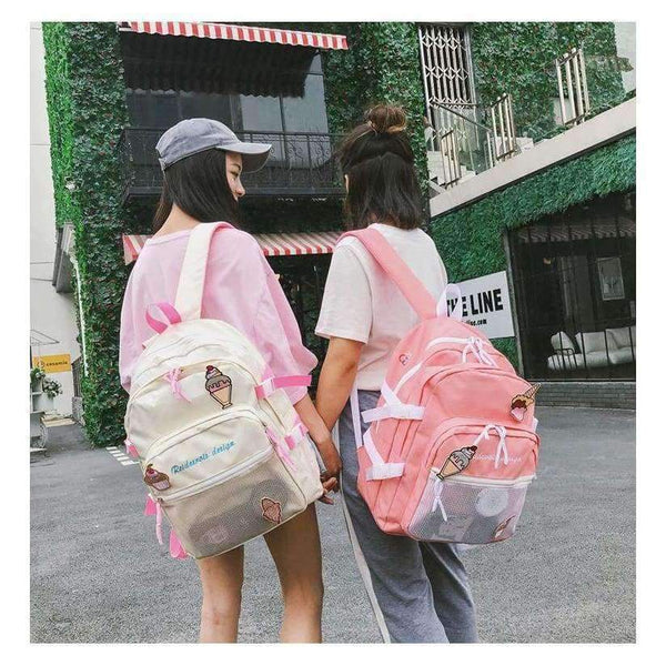 Planet Gates Backpack Korean version Harajuku High-capacity Campus Backpack Leisure Travel bag Student Schoolbag