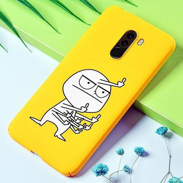 Planet Gates Bad boy / Pocophone F1 TOMKAS Funny Banana Bad Boy Pocophone F1 Case Hard Back Cover Pocophone Case Cute Animal Phone Cases for Xiaomi Pocophone F1