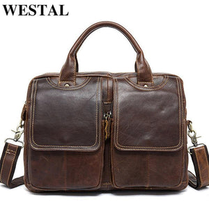 Planet Gates Bag Men's shoulder bag Genuine Leather male Bags Men's Briefcase Laptop 14'' Tote Crossbody Bags for men 8002