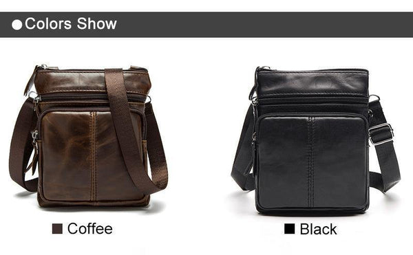 Planet Gates Bag Men's Shoulder Genuine Leather bags Flap Small male man Crossbody bags for men natural Leather bag M701