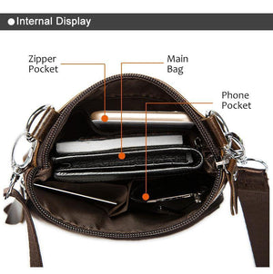 Planet Gates Bag Men's Shoulder Genuine Leather bags Flap Small male man Crossbody bags for men natural Leather bag M701