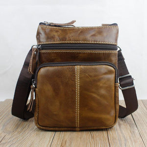 Planet Gates Bag Men's Shoulder Genuine Leather bags Flap Small male man Crossbody bags for men natural Leather bag M701