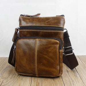 Planet Gates Bag Men's Shoulder Genuine Leather bags Flap Small male man Crossbody bags for men natural Leather bag M701