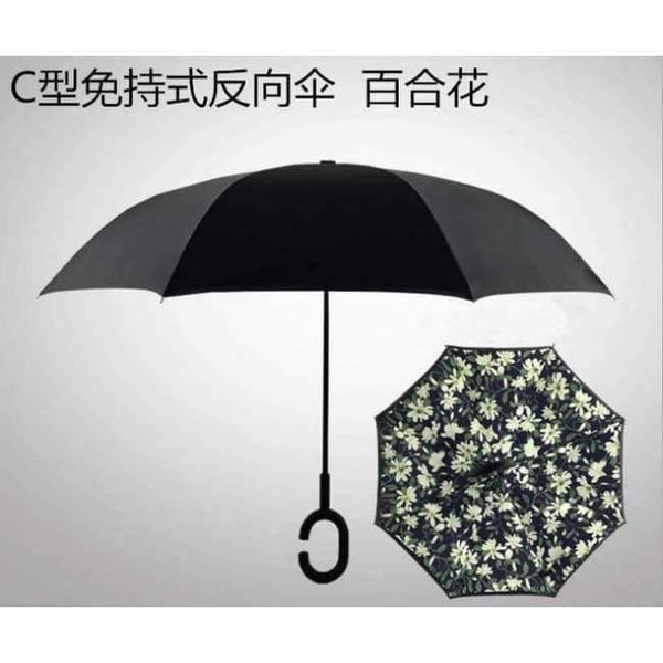 Planet Gates baihehua Reverse Folding Double Layer Inverted Umbrella Self Stand rain/sun women/men high quality 2017 Child dropshipping