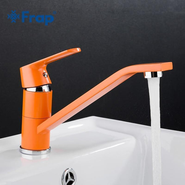 Planet Gates baisn tap 1 Set White Fashion Style Multi-color Bathroom Basin Faucet Cold And Hot Water Bath Sink Taps Mixer 360 Rotation F4932