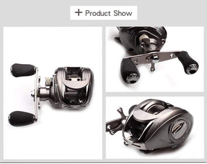 Planet Gates Baitcasting Fishing Reel 6BB 5.1:1 Bait Casting Right Hand Reel Magnetic Brake System Water Drop Wheel