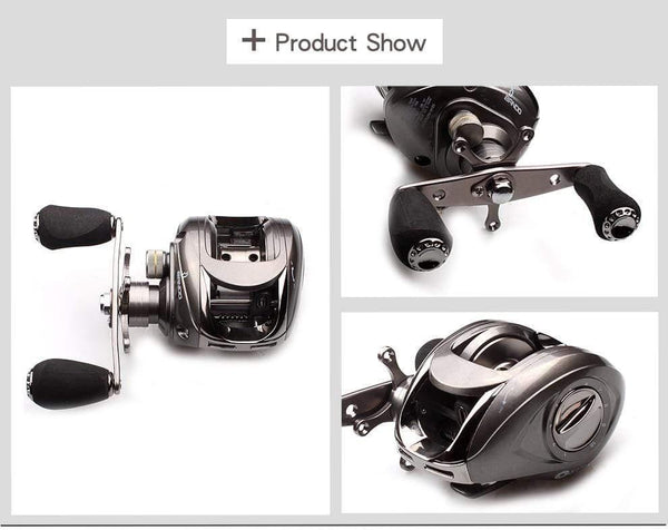 Planet Gates Baitcasting Fishing Reel 6BB 5.1:1 Bait Casting Right Hand Reel Magnetic Brake System Water Drop Wheel
