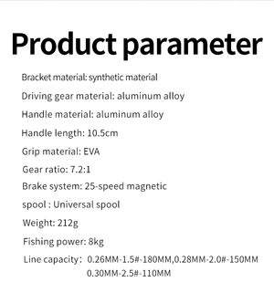 Planet Gates Baitcasting Reel 7.2:1 High Speed 8KG Max Drag Fishing Reel For Bass in ocean environment 48 Hours Reel Fishing