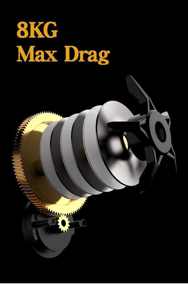 Planet Gates Baitcasting Reel 7.2:1 High Speed 8KG Max Drag Fishing Reel For Bass in ocean environment 48 Hours Reel Fishing