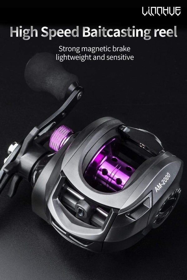 Planet Gates Baitcasting Reel 7.2:1 High Speed 8KG Max Drag Fishing Reel For Bass in ocean environment 48 Hours Reel Fishing