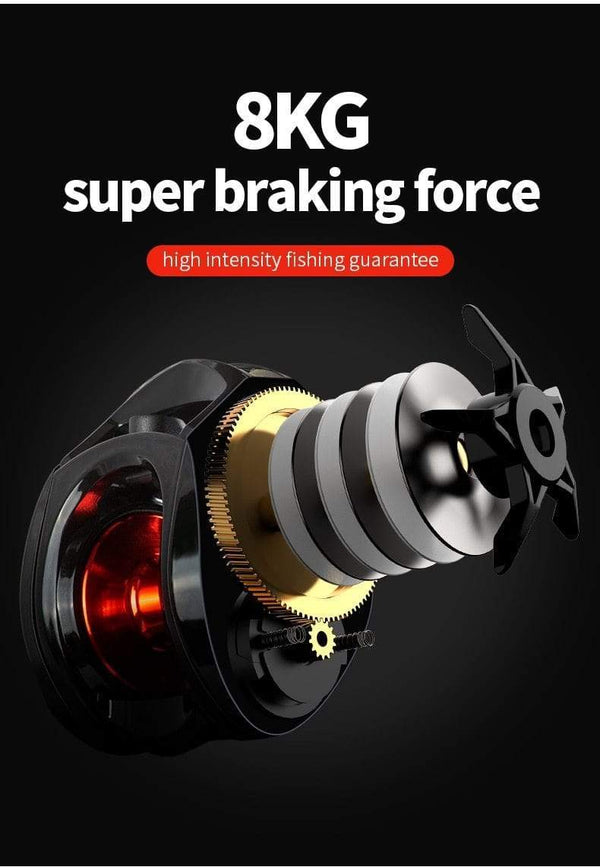 Planet Gates Baitcasting Reel 7.2:1 High Speed 8KG Max Drag Fishing Reel For Bass in ocean environment 48 Hours Reel Fishing