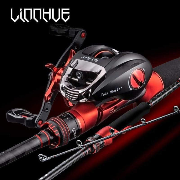 Planet Gates Baitcasting Reel BT2000 8kg Drag SFS Double Brake System Saltwater Reel 6.3:1 High Speed Metal Spare Spool Fishing Reel