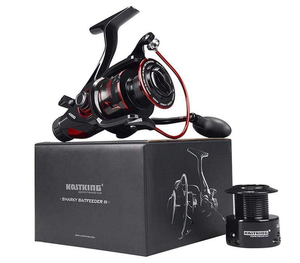 Planet Gates Baitfeeder III 12KG Drag Carp Fishing Reel with Extra Spool Front and Rear Drag System Freshwater Spinning Reel