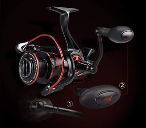 Planet Gates Baitfeeder III 12KG Drag Carp Fishing Reel with Extra Spool Front and Rear Drag System Freshwater Spinning Reel