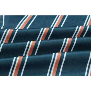 Planet Gates BALCK / L Fashion striped printed jumpsuits for women 2018 Half sleeve turn down collar long rompers womens jumpsuit Autumn new overalls