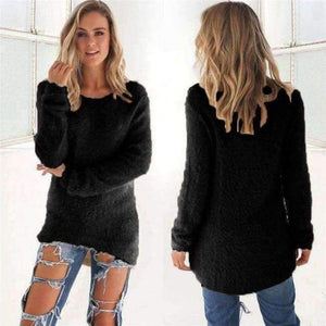 Planet Gates balck Sweater / S Autumn Knitted Sweater Women Winter Sweaters Female 2018 Long Sleeve O Neck Loose Casual Pullovers Plus Size 3XL DDR87
