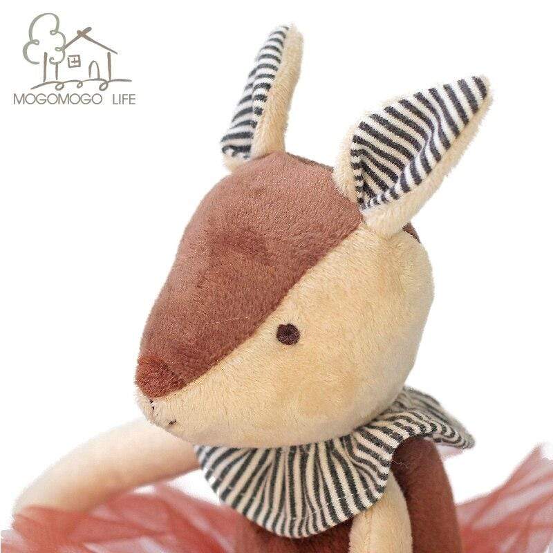 Planet Gates Ballerina Xmas Deer in Tutu Plush Deer Toy MOGOMOGO Soft Stuffed Animal Doll Decorative Luxury Toys Home Accessories