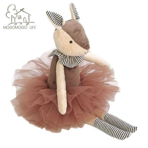 Planet Gates Ballerina Xmas Deer in Tutu Plush Deer Toy MOGOMOGO Soft Stuffed Animal Doll Decorative Luxury Toys Home Accessories