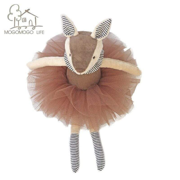 Planet Gates Ballerina Xmas Deer in Tutu Plush Deer Toy MOGOMOGO Soft Stuffed Animal Doll Decorative Luxury Toys Home Accessories