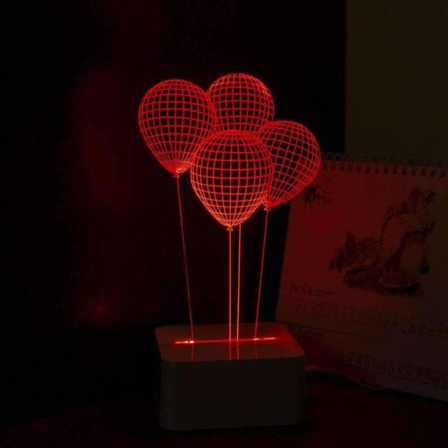 Planet Gates Blue / China / 0-5W Balloon Novelty USB Touch 3d Night Light Three Dimensional Dimmable Led Desk Lamp as Home Decor Table Lamparas de Mesa