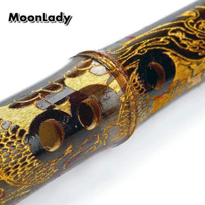 Planet Gates Bamboo Flute Bawu with Case Chinese Elements Musical Instruments High Qualioty Flute Folk Musical Woodwind Instrument