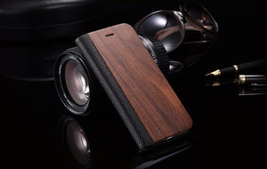 Planet Gates Bamboo / For iphone X 10 Wood Case For iPhone 8 7 6S Plus Cases Genuine Bamboo Flip Leather Wallet Stand Coque For iPhone 6 6s XS Max X 10 Case