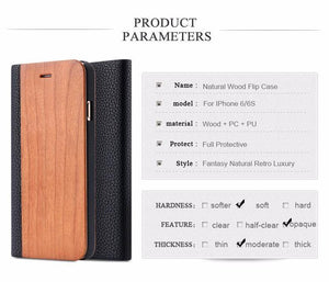 Planet Gates Bamboo / For iphone X 10 Wood Case For iPhone 8 7 6S Plus Cases Genuine Bamboo Flip Leather Wallet Stand Coque For iPhone 6 6s XS Max X 10 Case