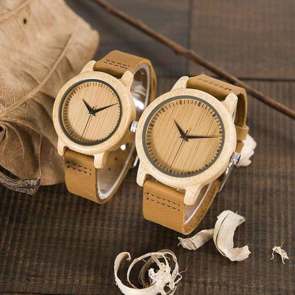 Planet Gates Bamboo Watches Lovers Handmade Natural Wood Luxury Wristwatches Ideal Gifts Items Drop Shipping