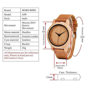 Planet Gates Bamboo Watches Lovers Handmade Natural Wood Luxury Wristwatches Ideal Gifts Items Drop Shipping