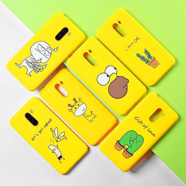 Planet Gates Banana / Pocophone F1 TOMKAS Funny Banana Bad Boy Pocophone F1 Case Hard Back Cover Pocophone Case Cute Animal Phone Cases for Xiaomi Pocophone F1