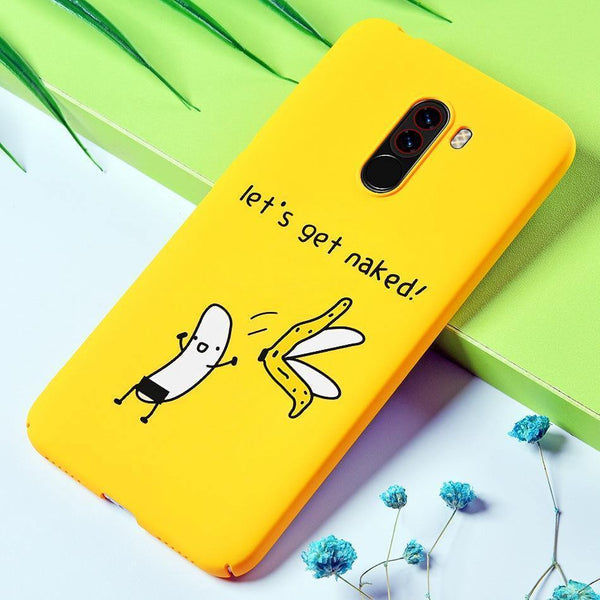 TOMKAS Funny Banana Bad Boy Pocophone F1 Case Hard Back Cover Pocophone Case Cute Animal Phone Cases for Xiaomi Pocophone F1 - Planet Gates